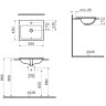 Накладная раковина VITRA S20 55 см белый 5465B003-0001